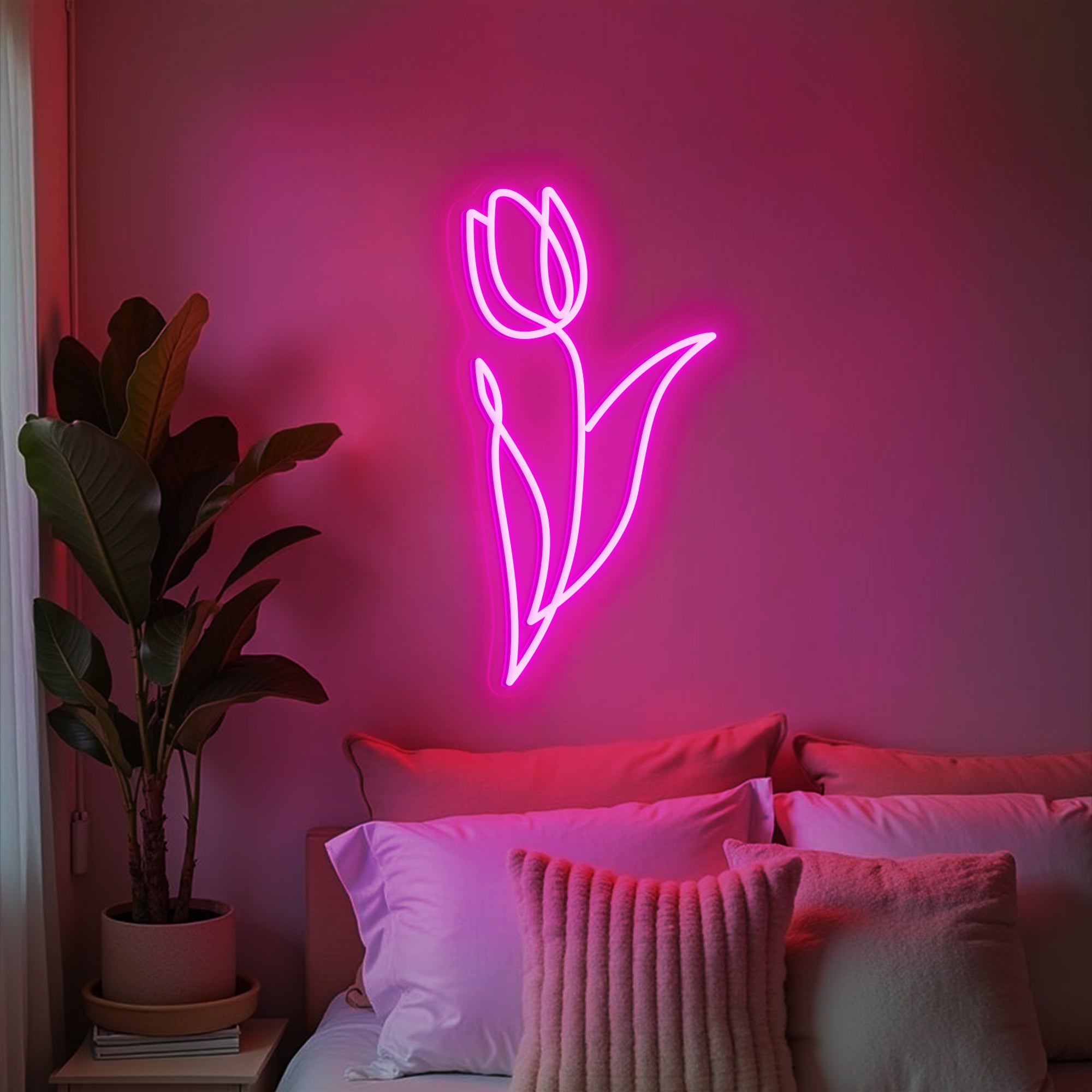 Tulip Flower Neon Sign