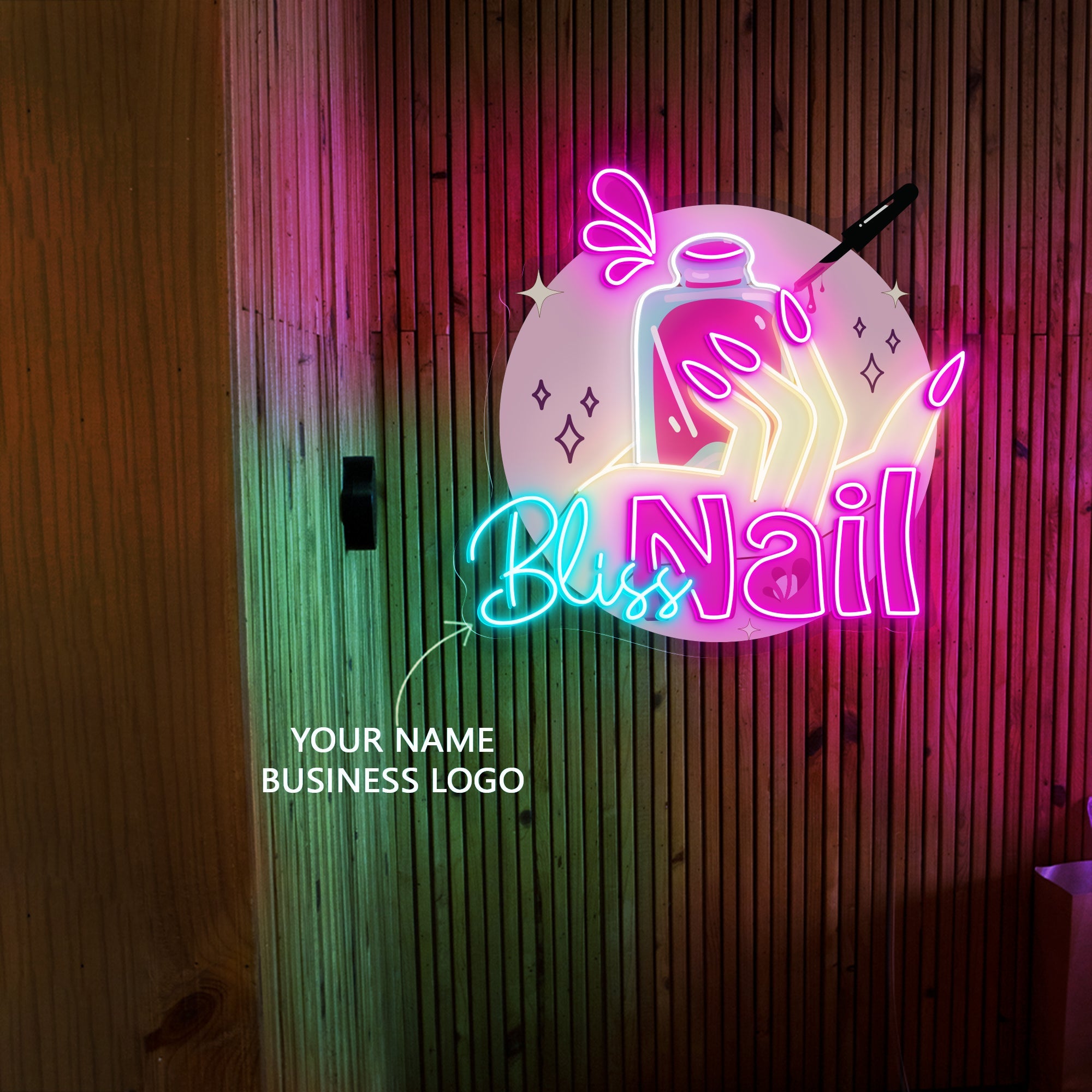 Bliss Nails LED Neon Sign