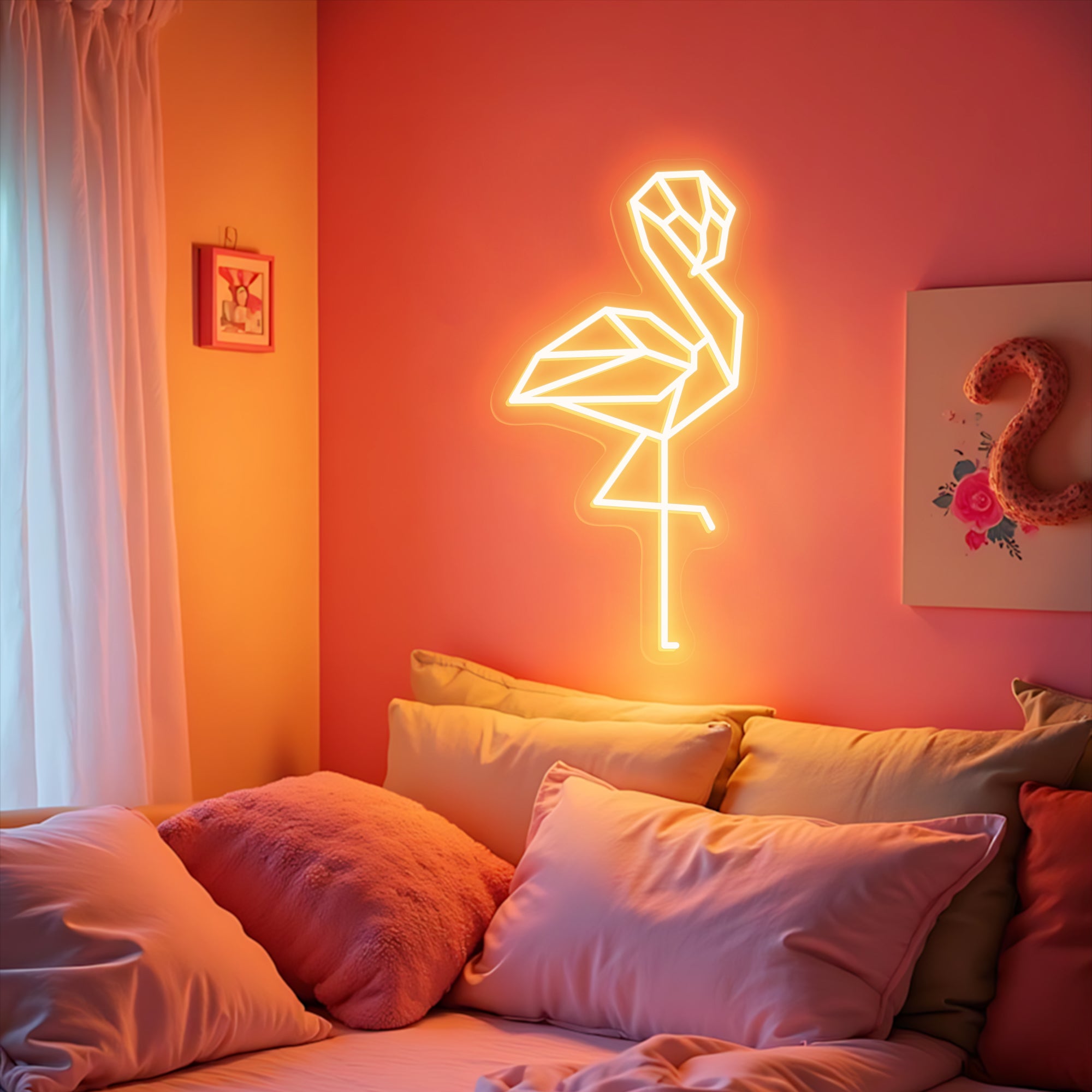 Flamingos Neon Sign