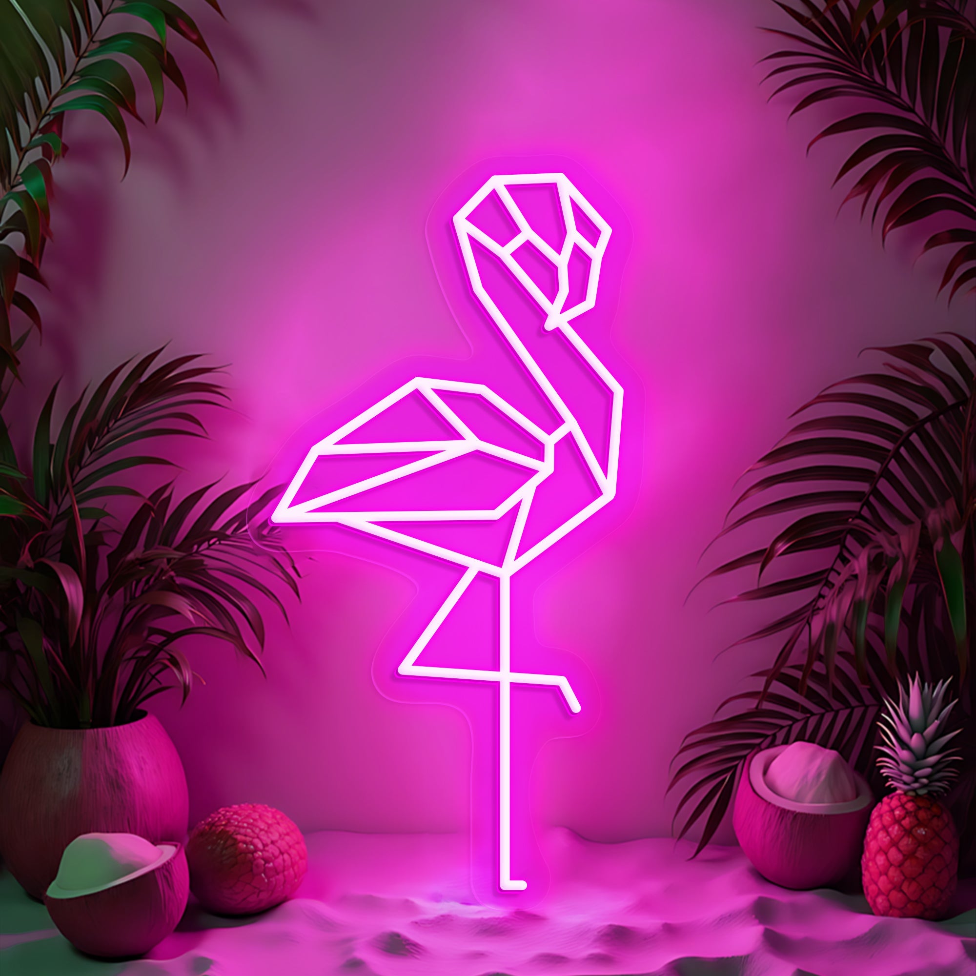 Flamingos Neon Sign