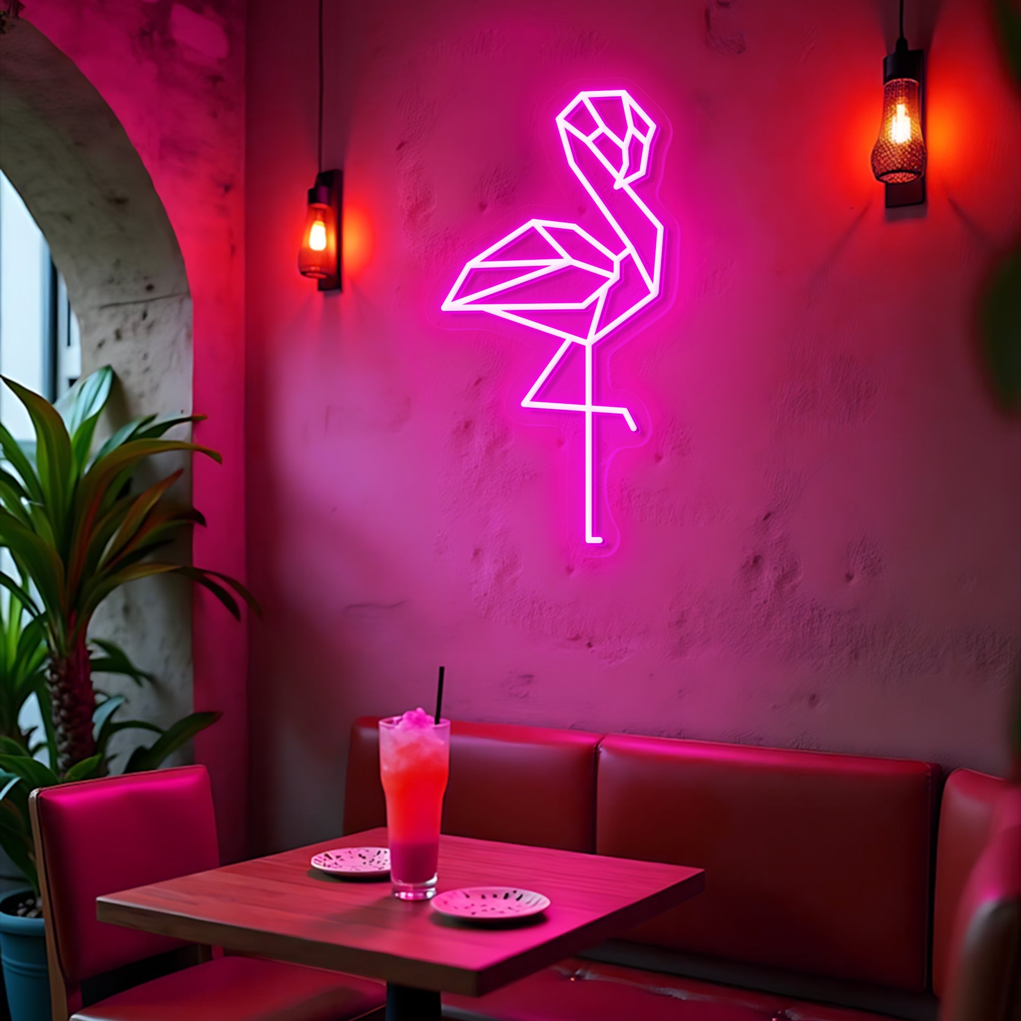 Flamingos Neon Sign