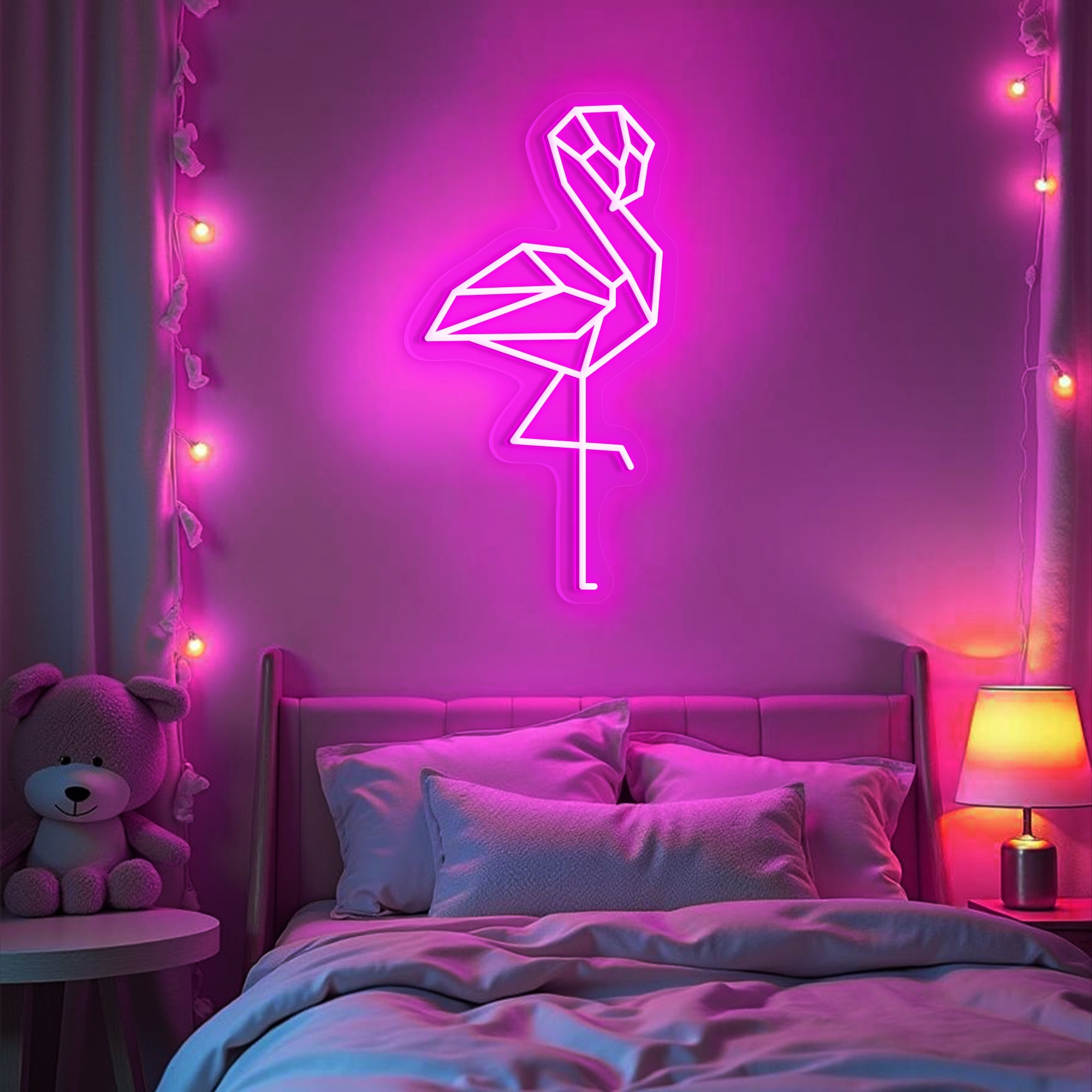 Flamingos Neon Sign