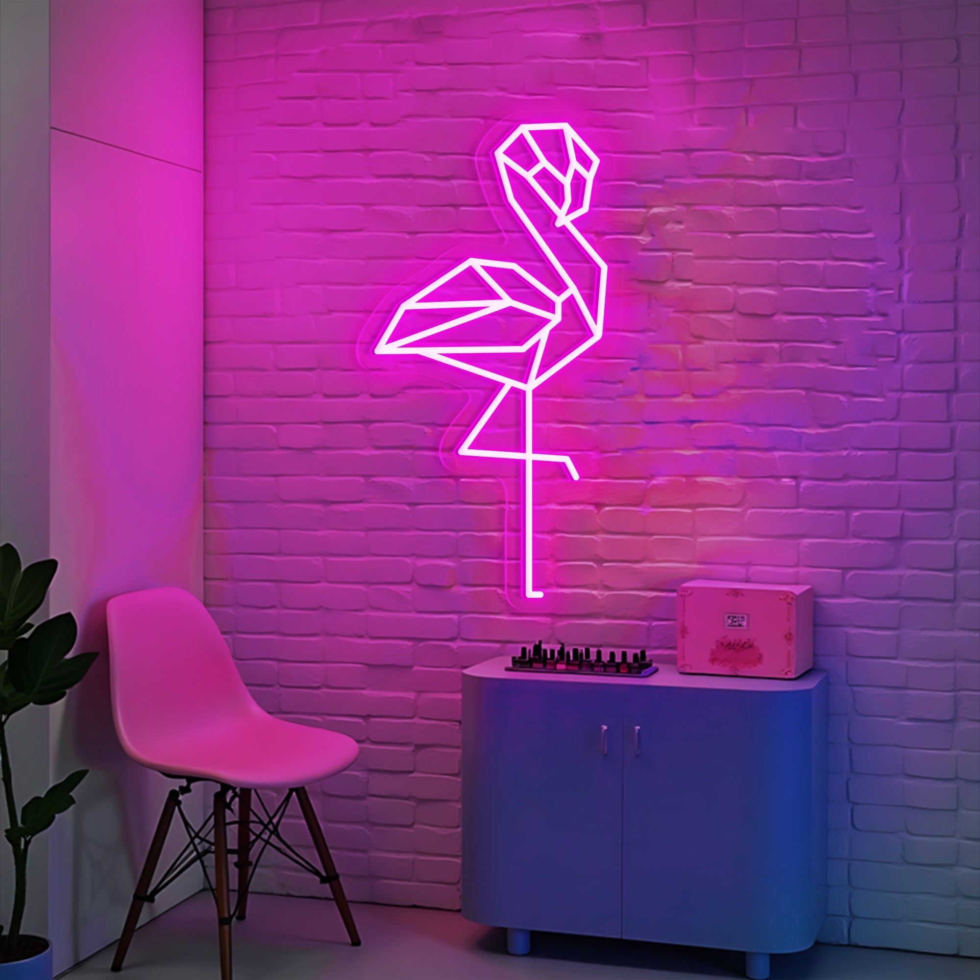 Flamingos Neon Sign