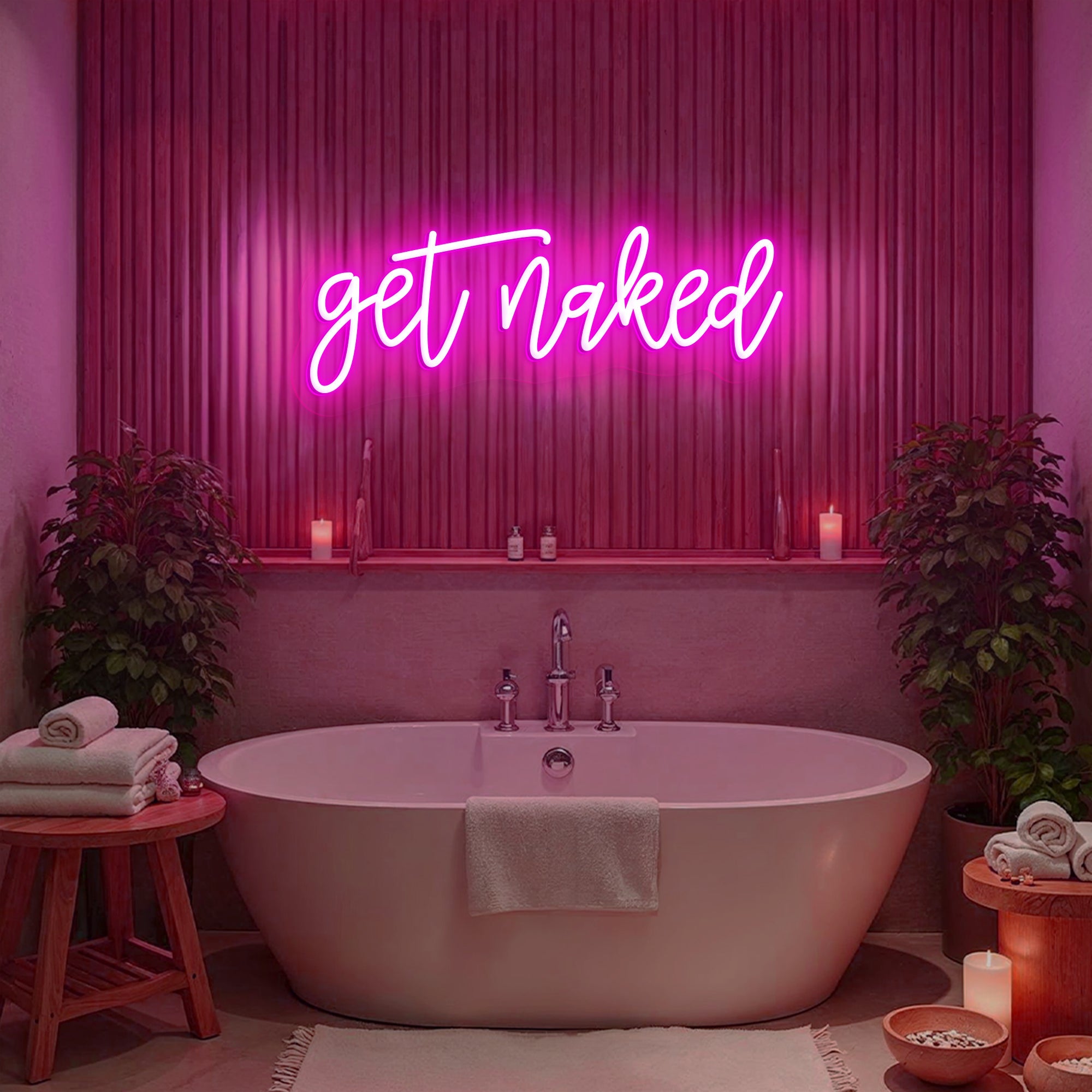 Get Naked Neon Sign