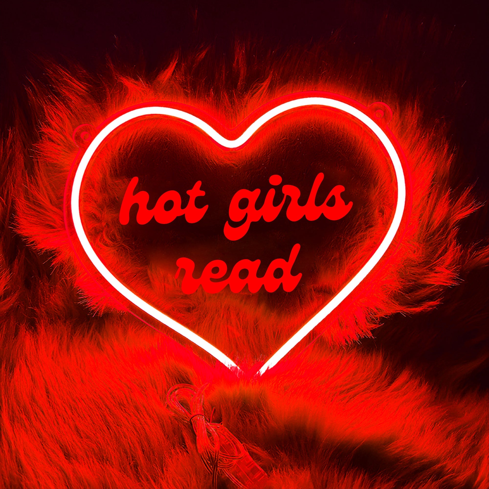 Hot Girls Read Neon Sign