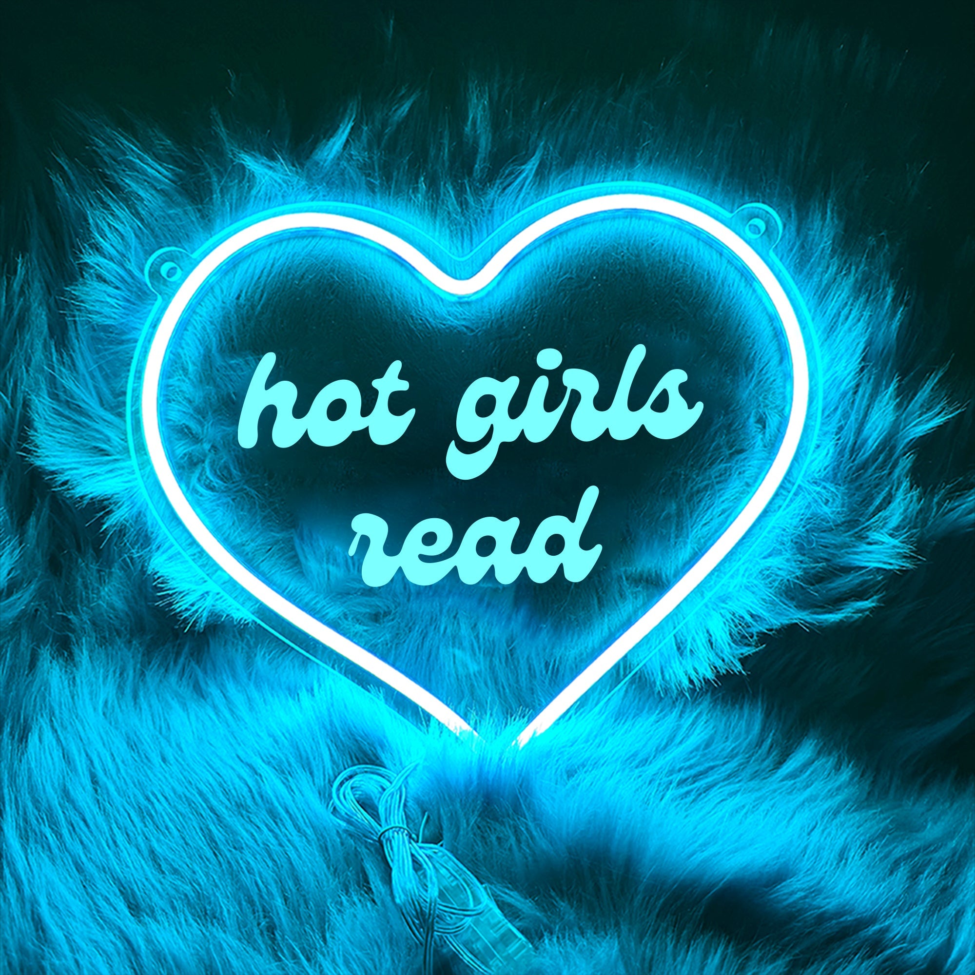 Hot Girls Read Neon Sign