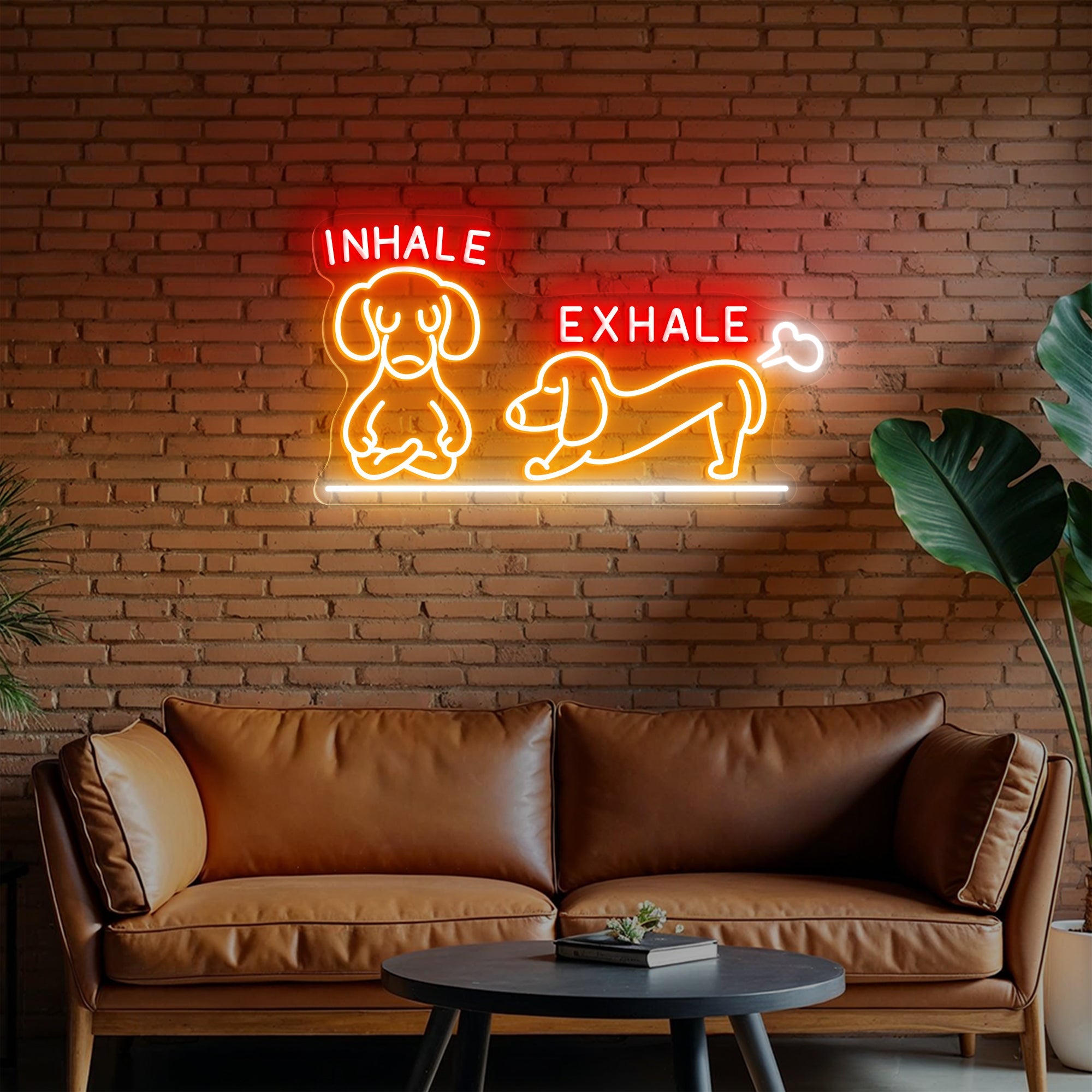 Inhale Exhale Neon Sign