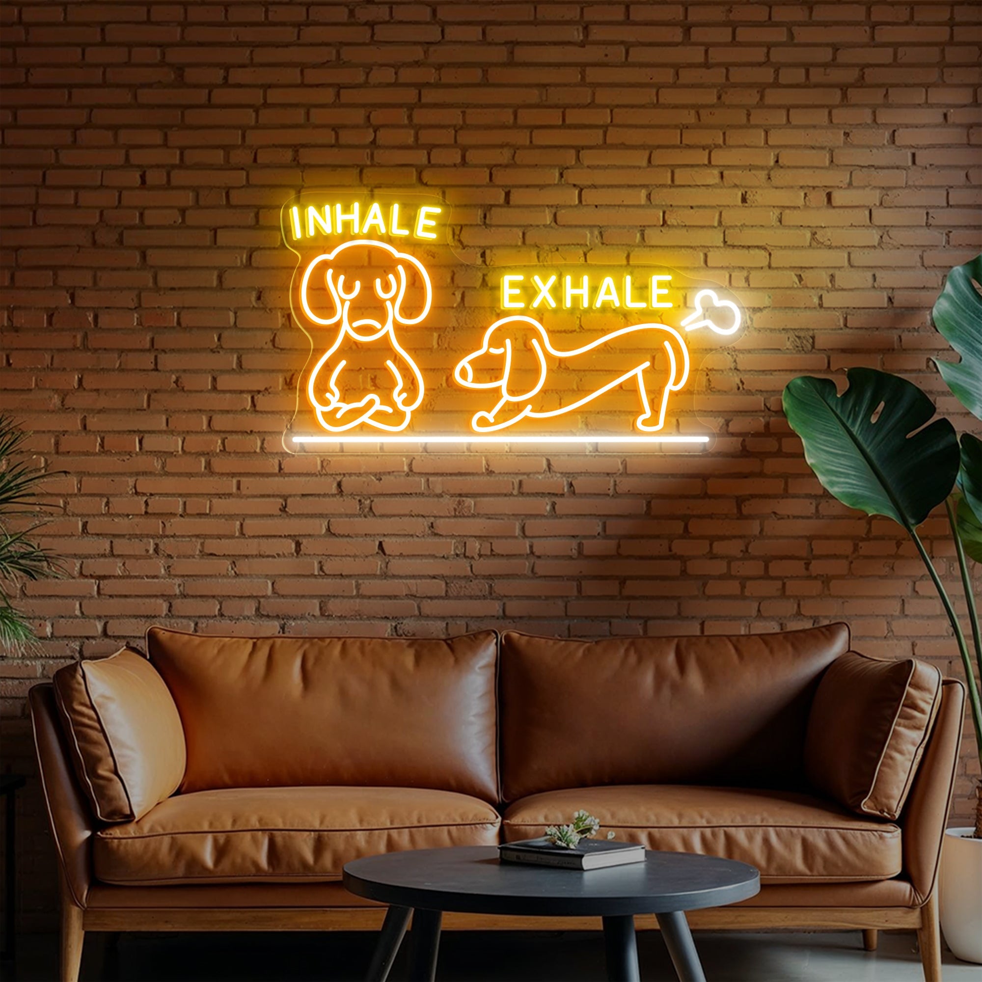 Inhale Exhale Neon Sign