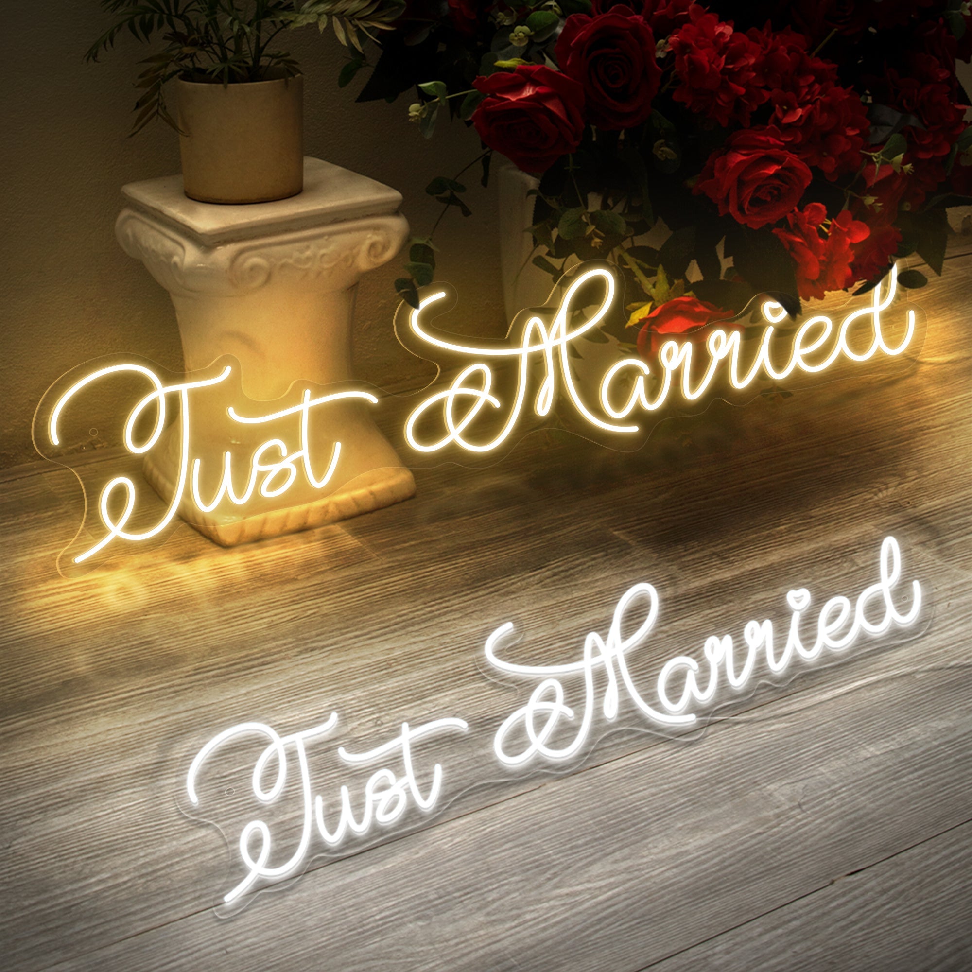 Just Married Neon Sign