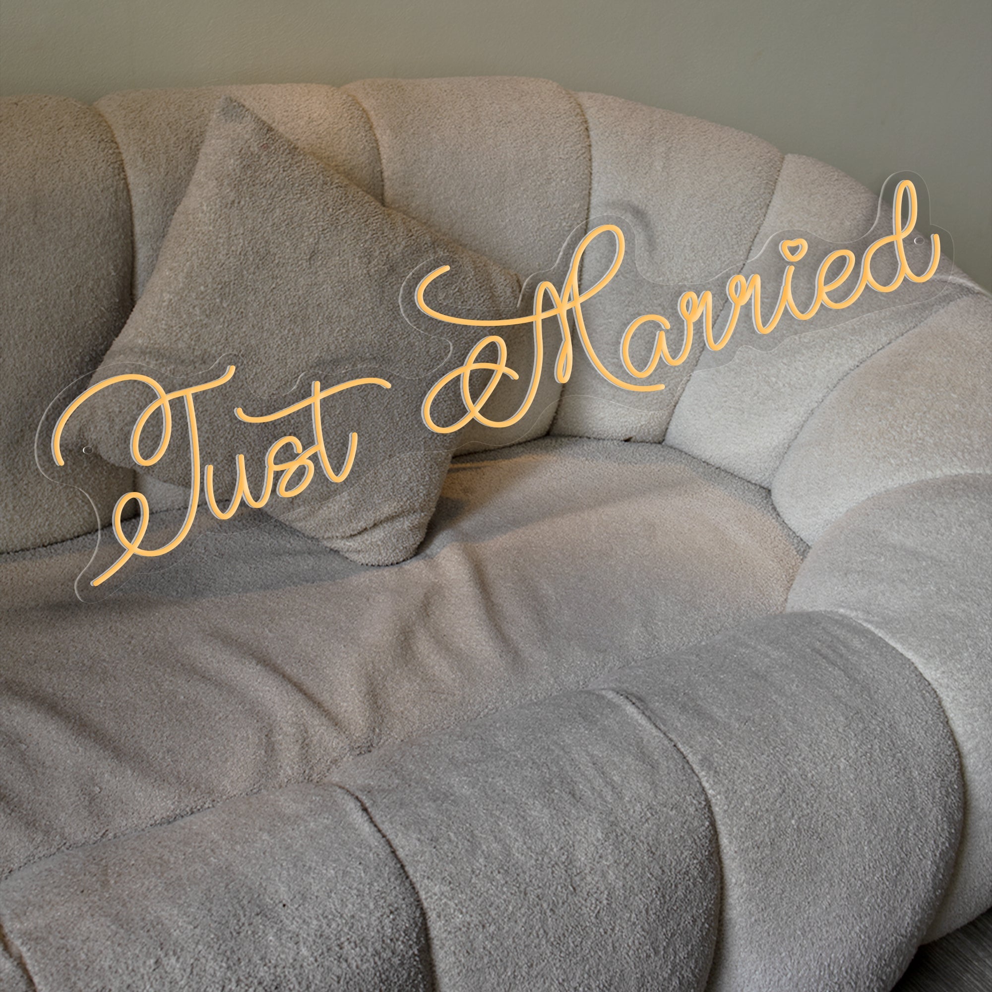 Just Married Neon Sign