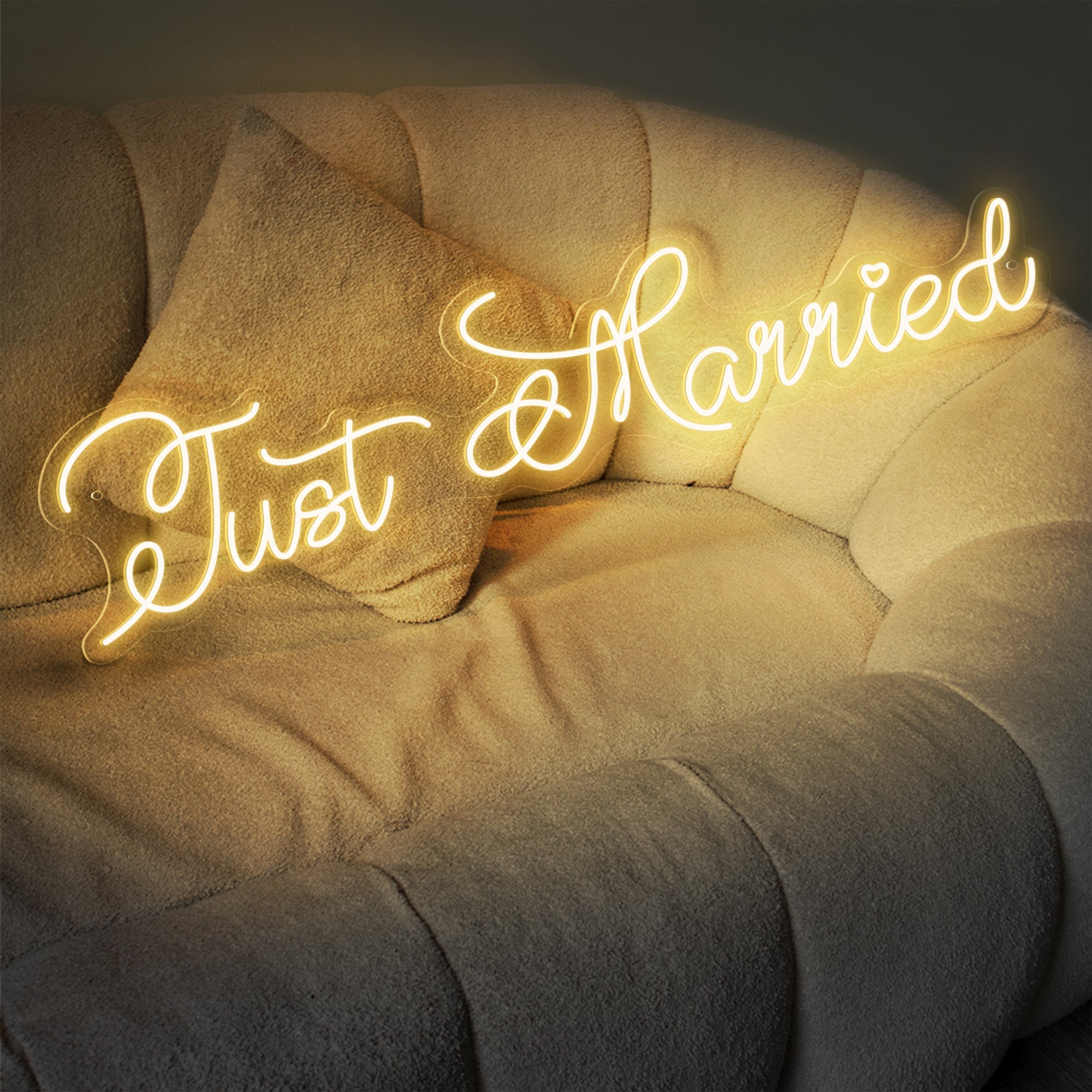 Just Married Neon Sign