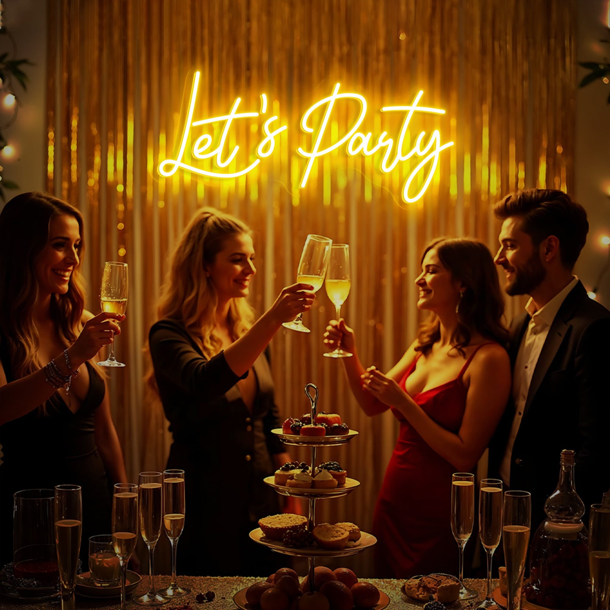 Let's Party Neon Sign