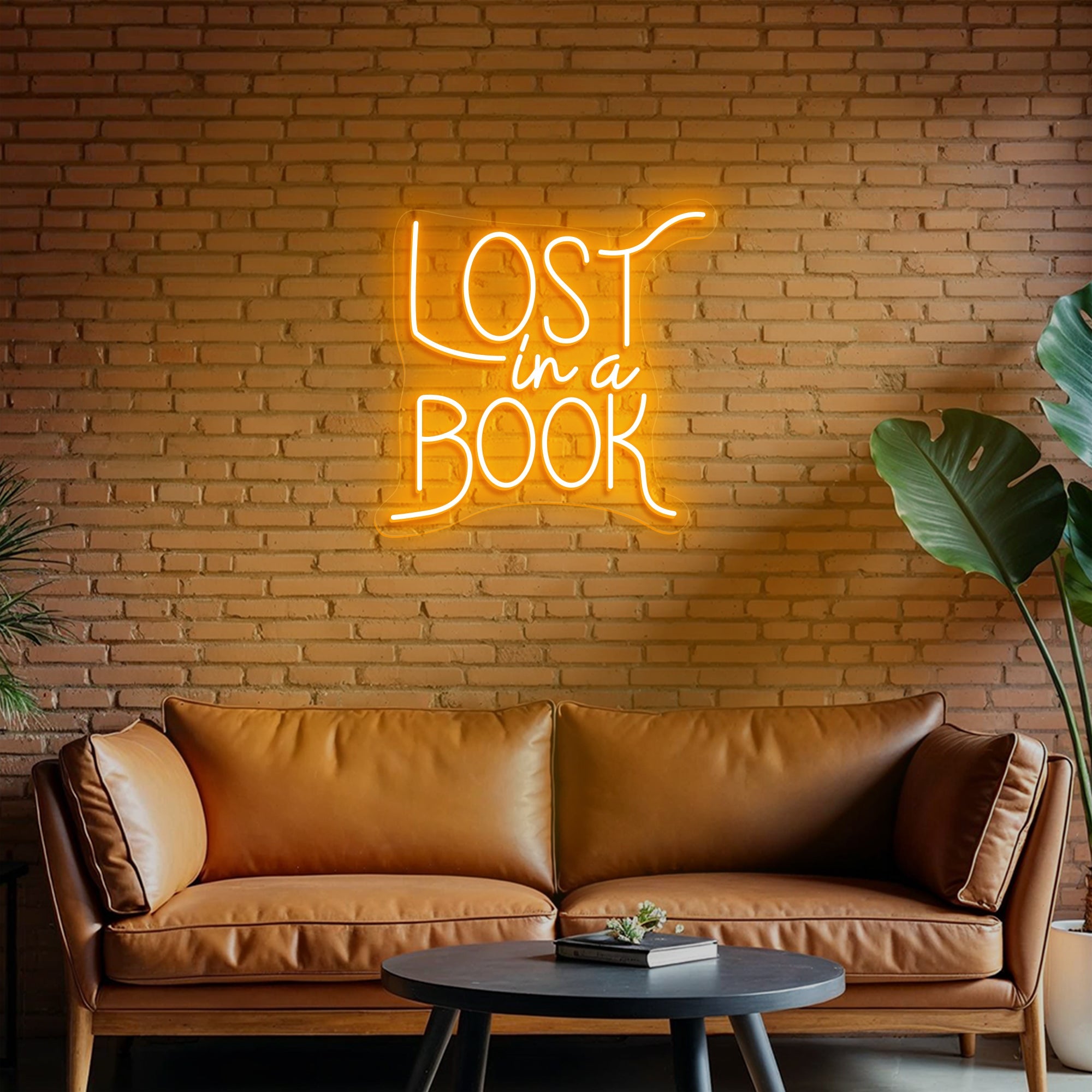 Lost in a Book Neon Sign