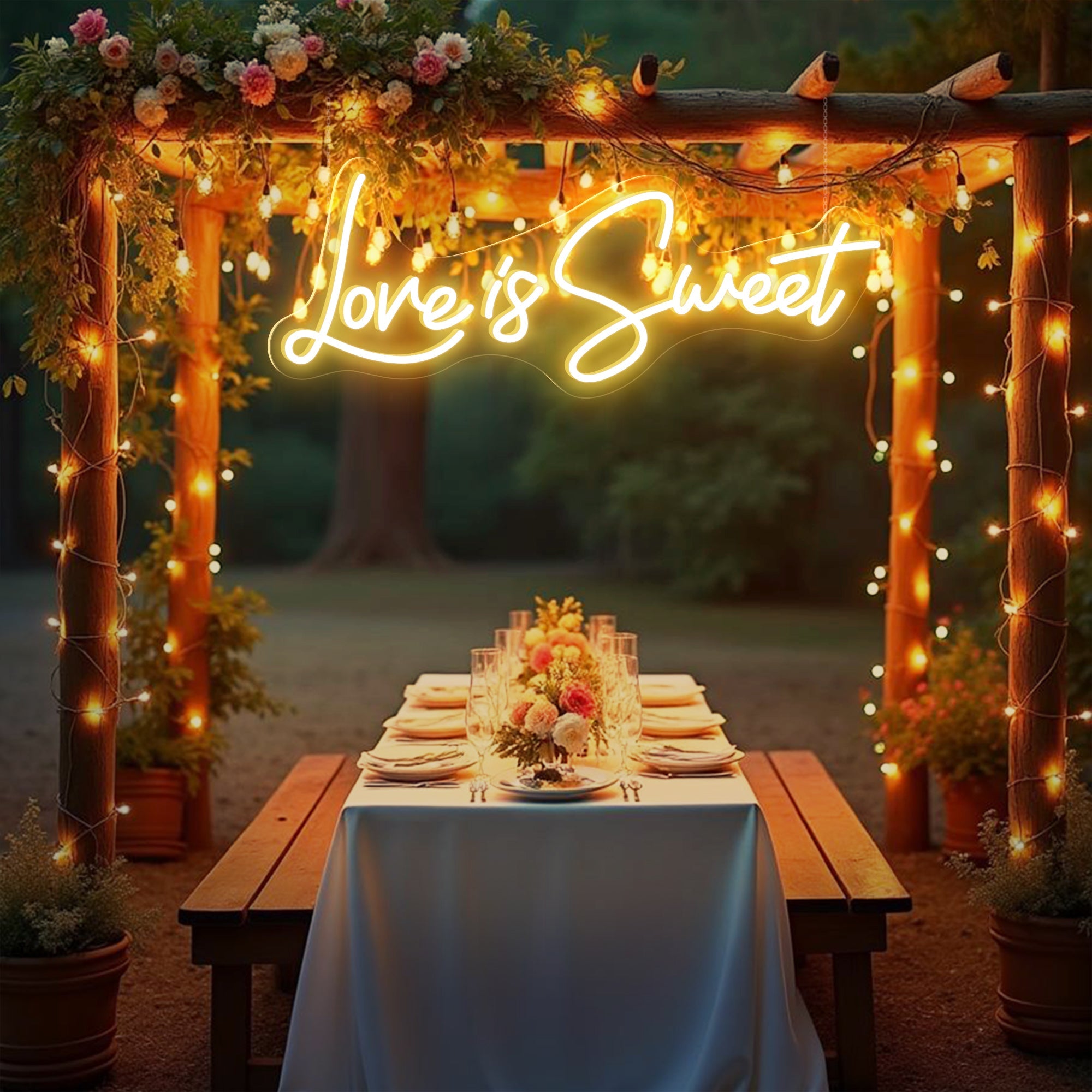 Love is Sweet Neon Sign