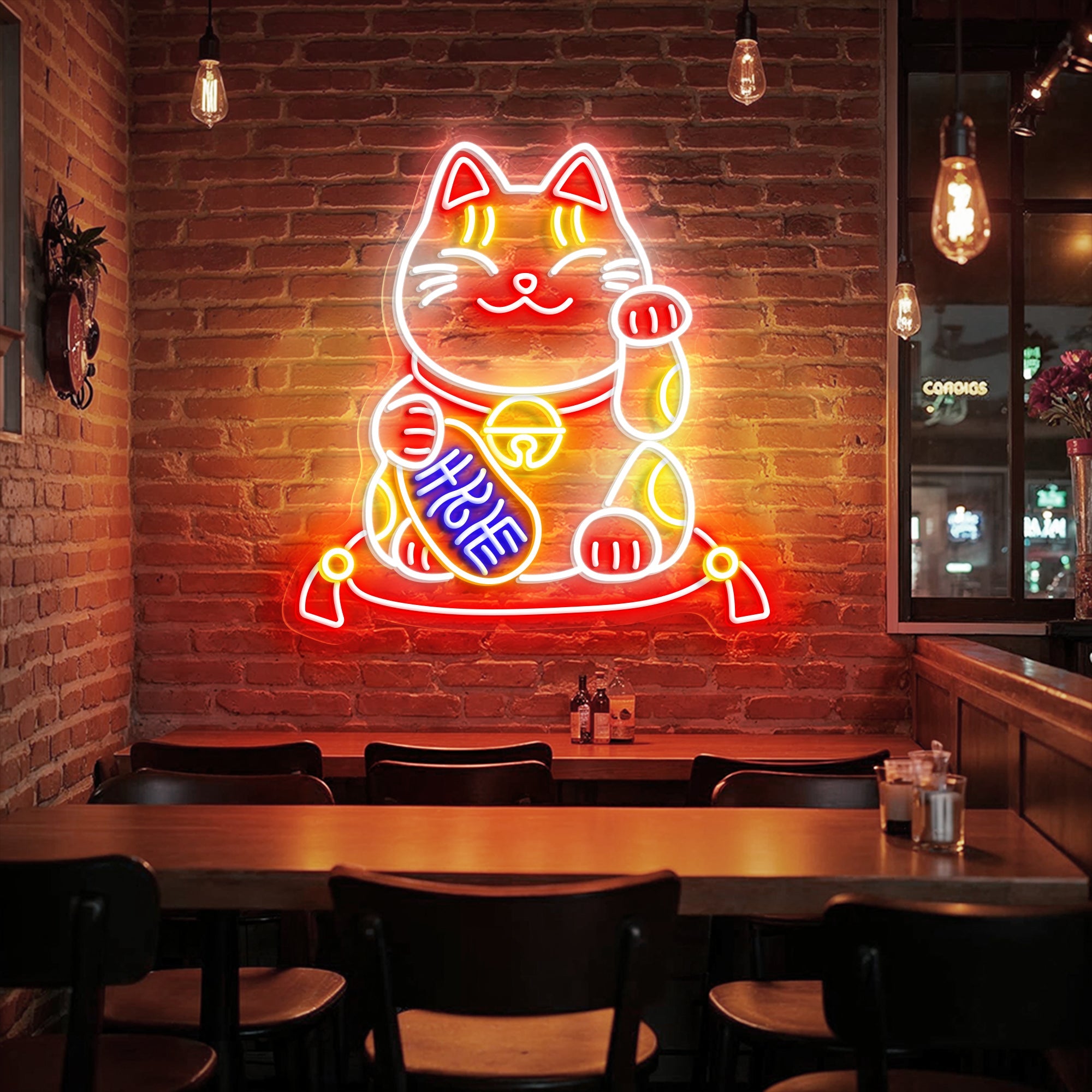 Lucky Cat Neon Sign