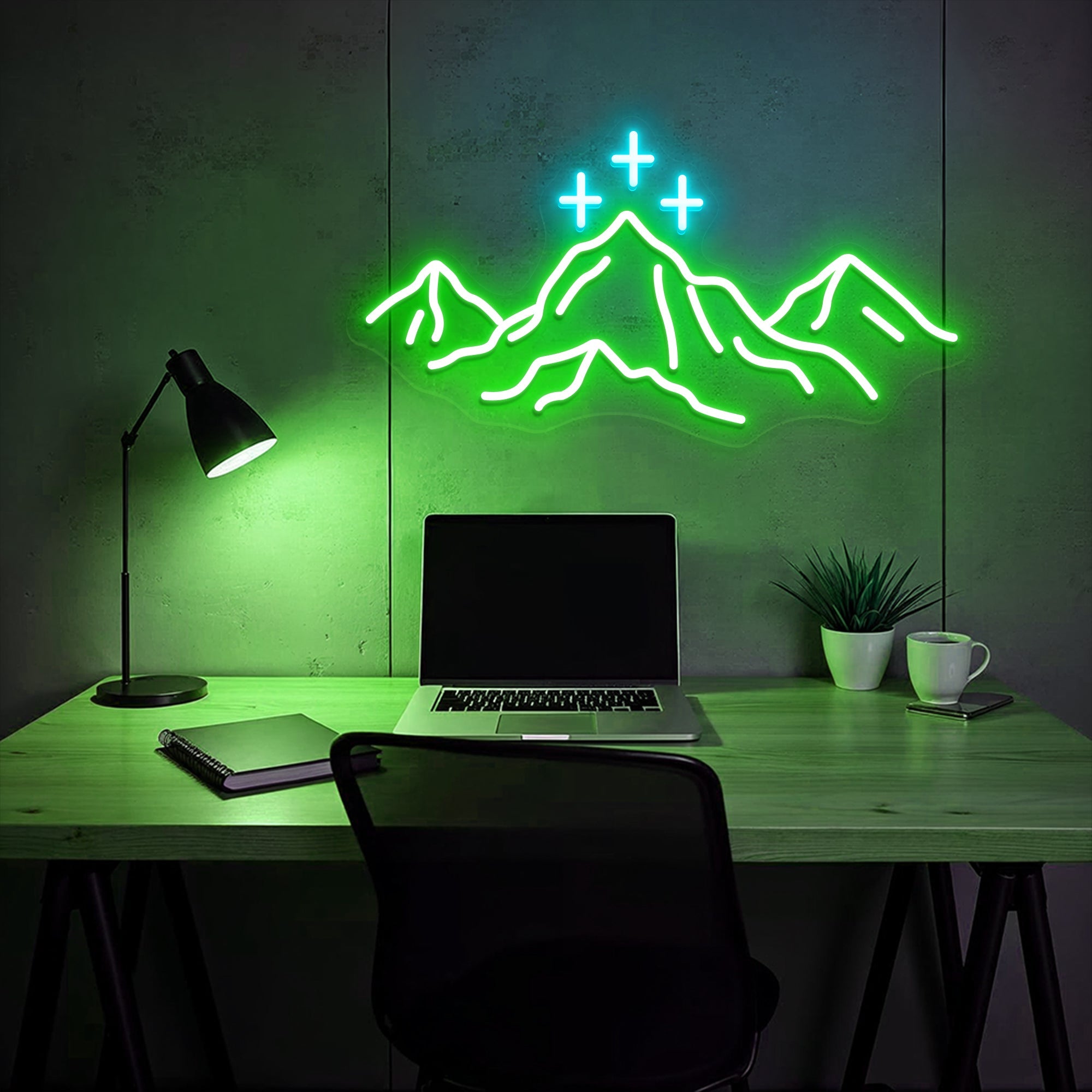 Mountain Neon Sign Outdoor