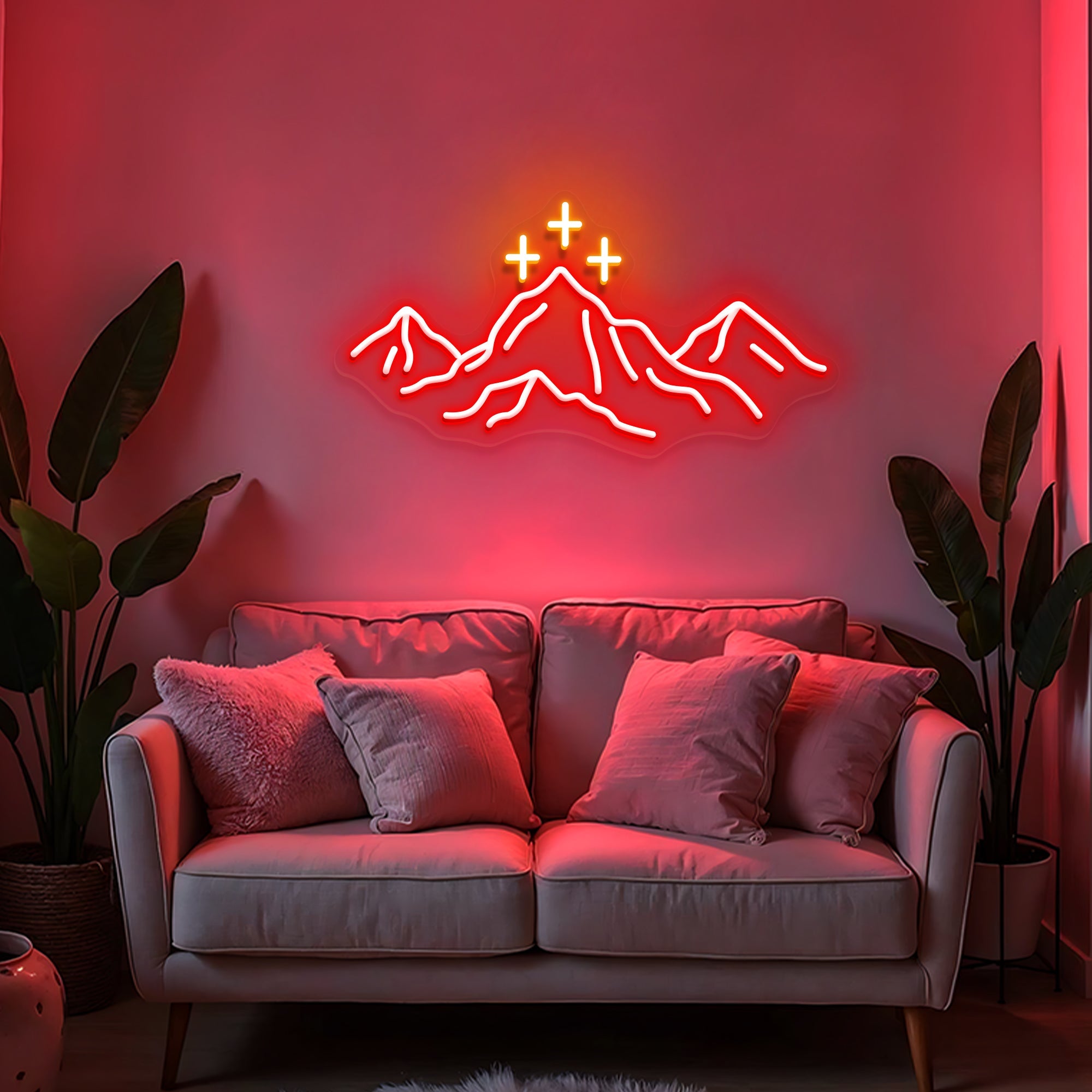 Mountain Neon Sign Outdoor