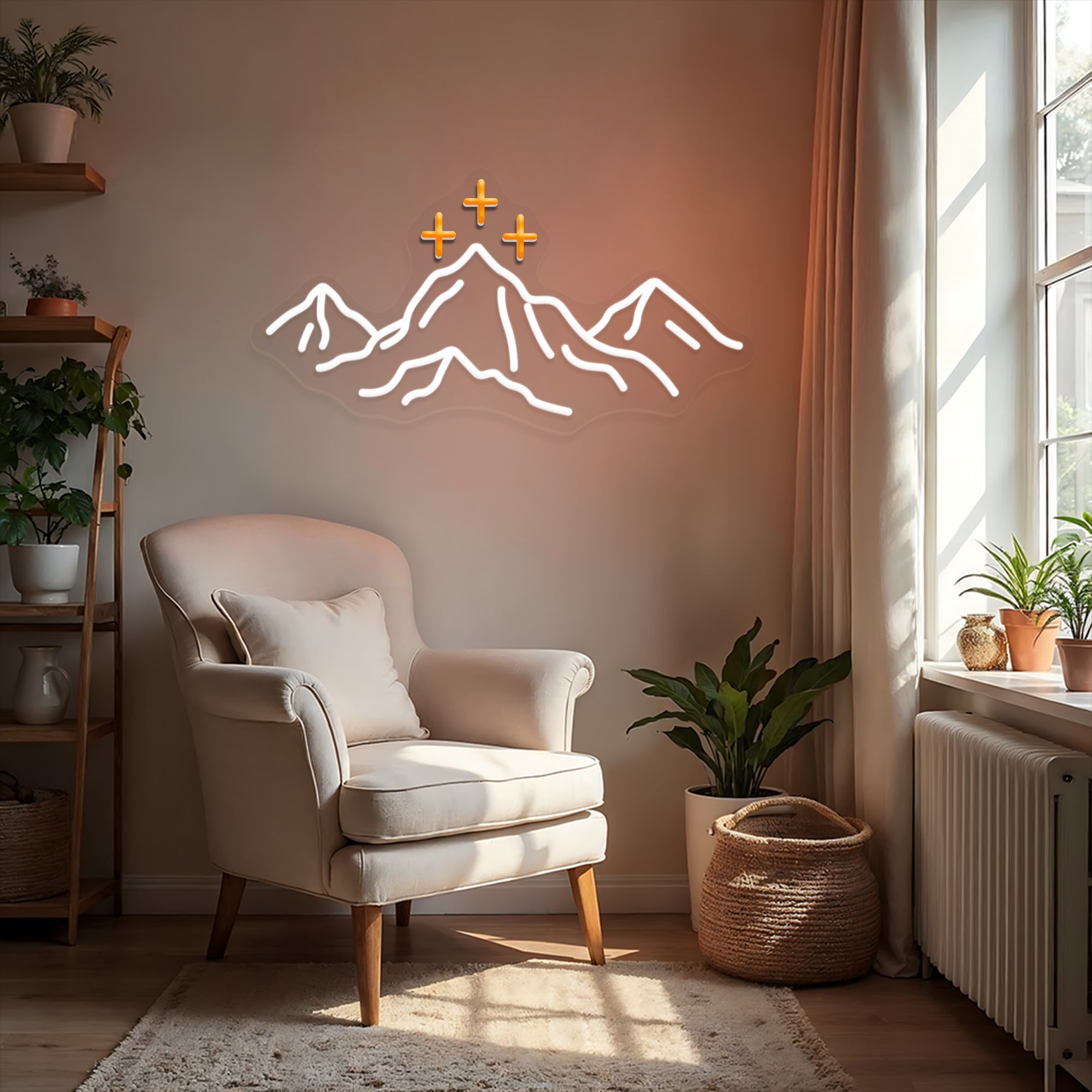 Mountain Neon Sign Outdoor