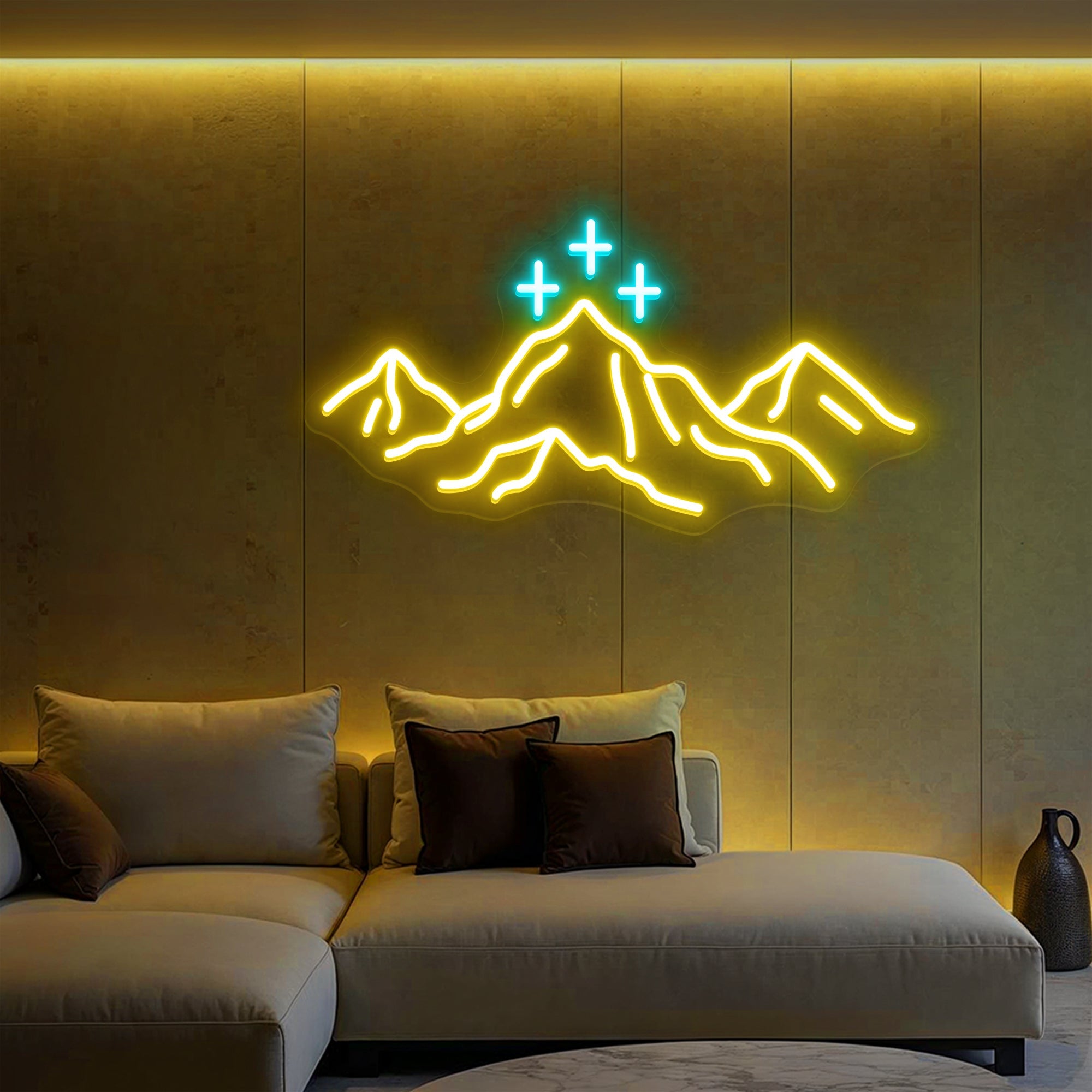 Mountain Neon Sign Outdoor