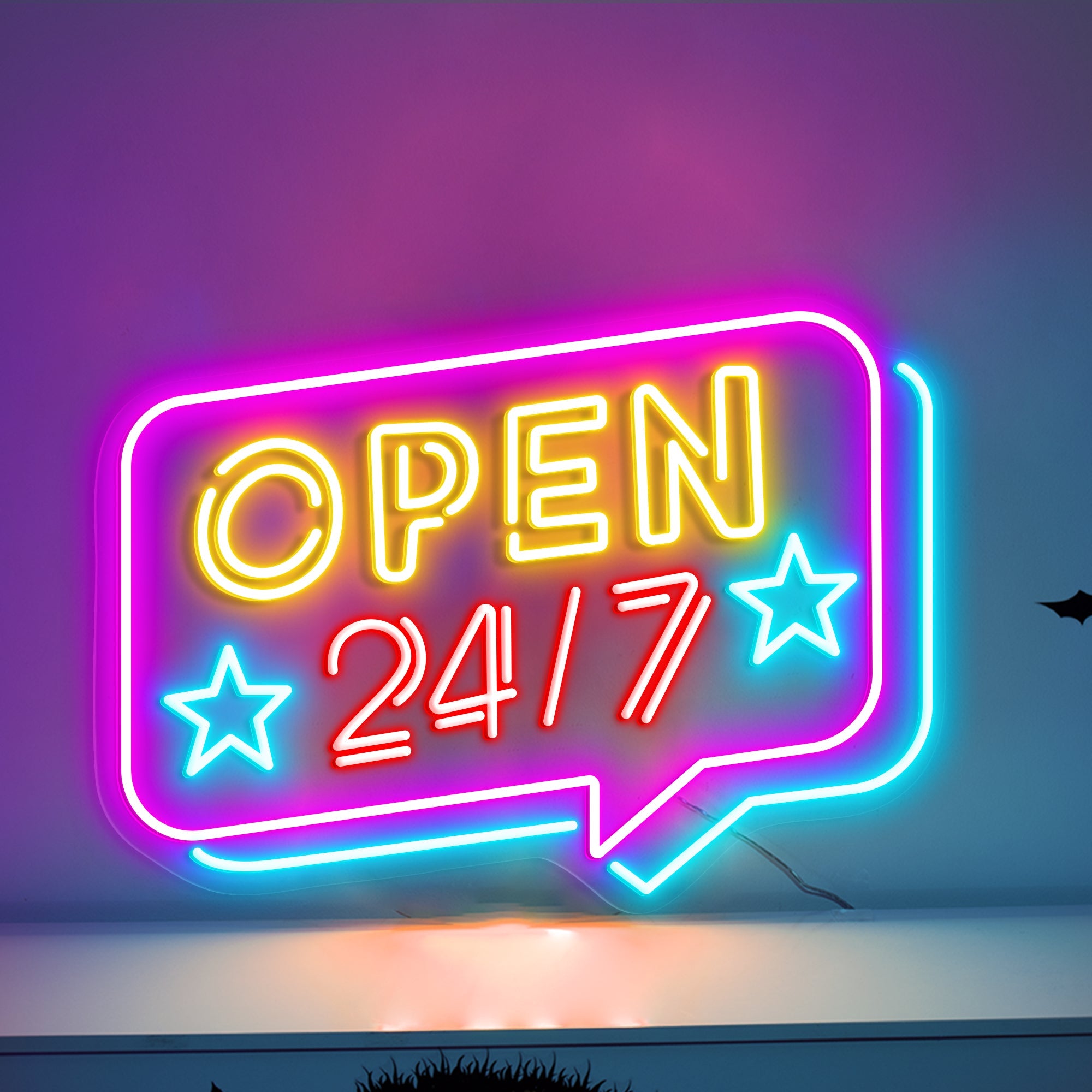 Open 24/7 Neon Sign