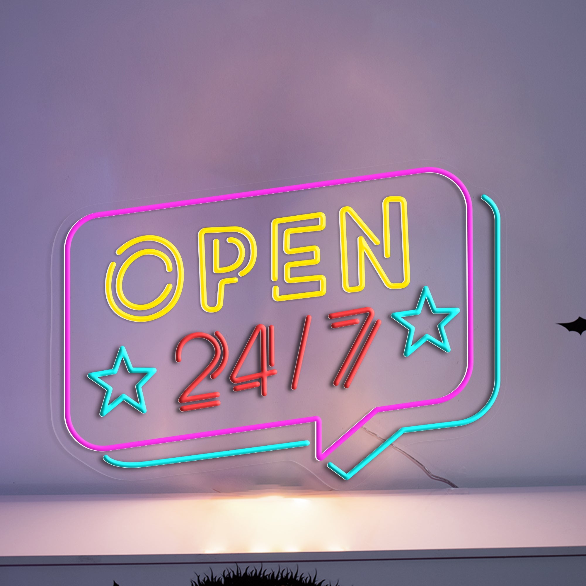 Open 24/7 Neon Sign