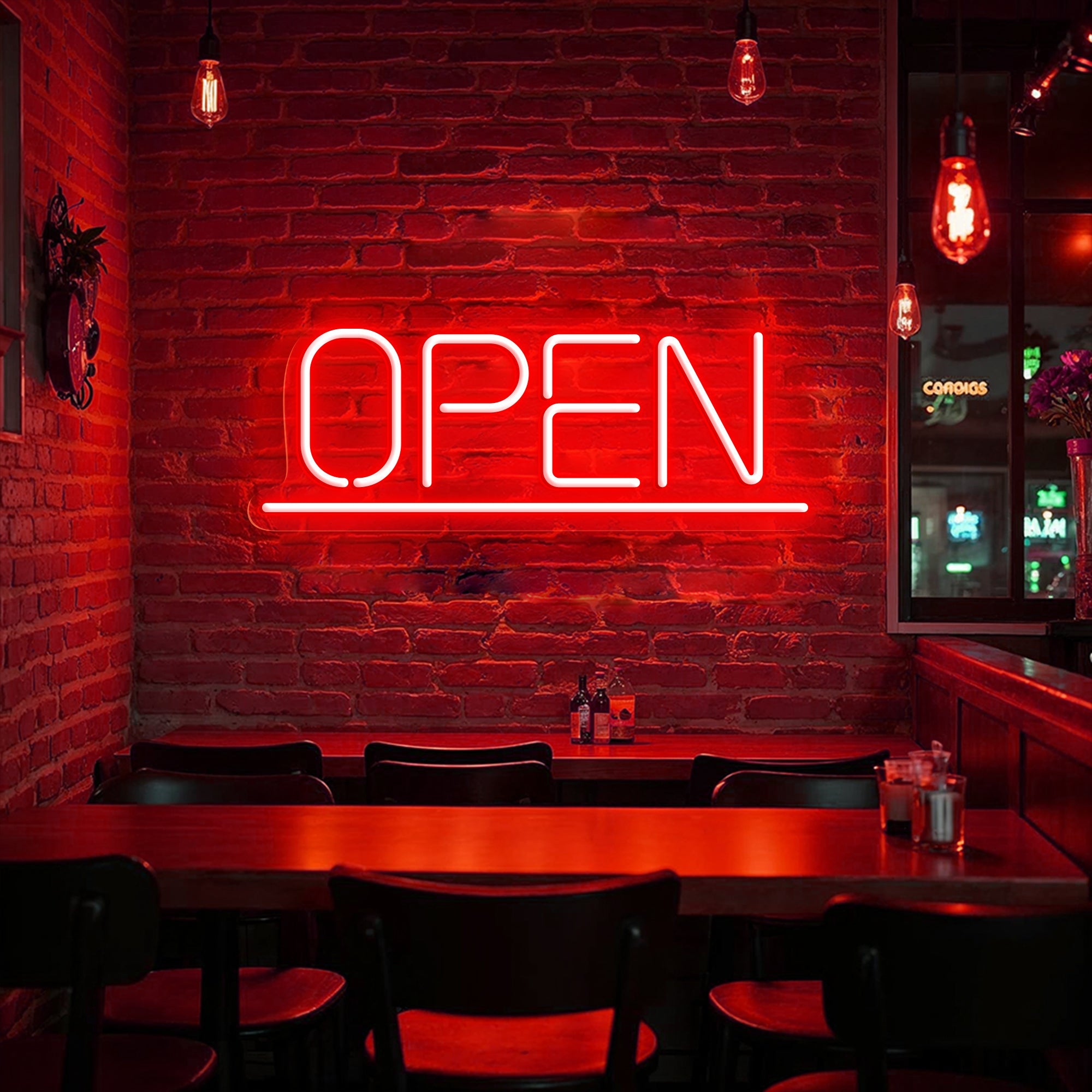 Open Neon Sign