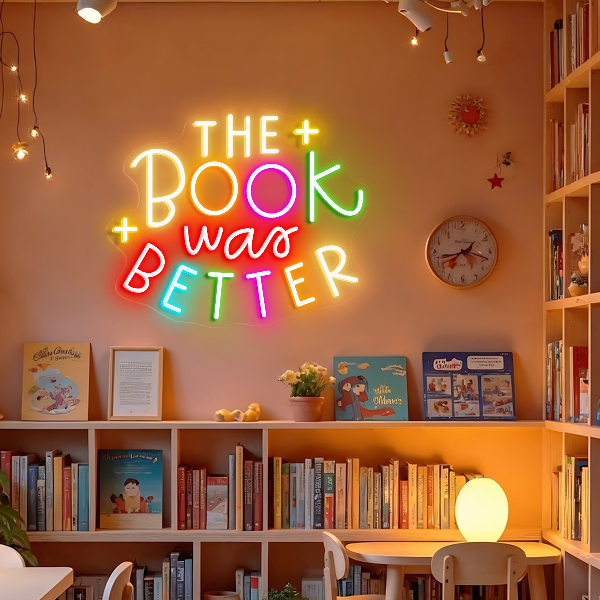 The Book Was Better Neon Sign