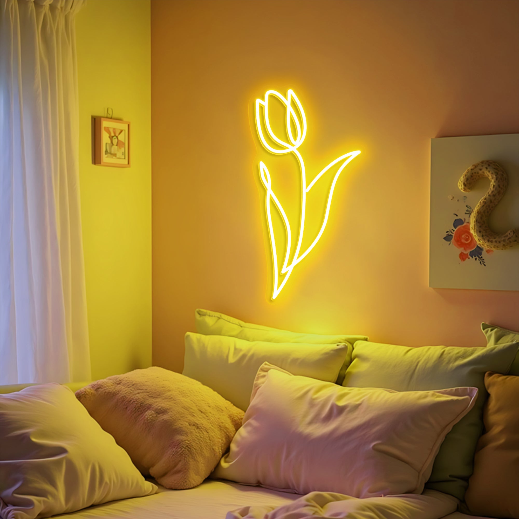 Tulip Flower Neon Sign