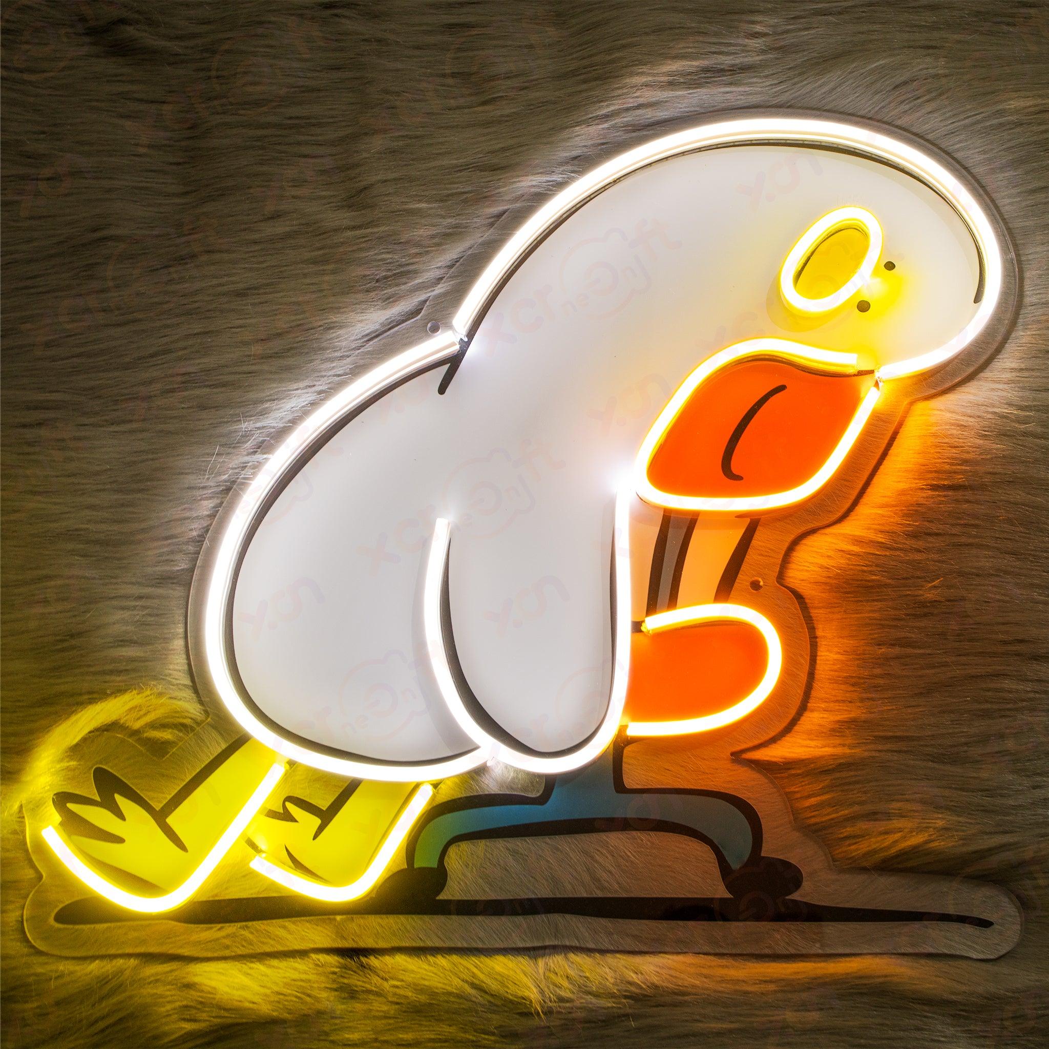 Lazy Goose UV Printed Neon Sign Funny Art