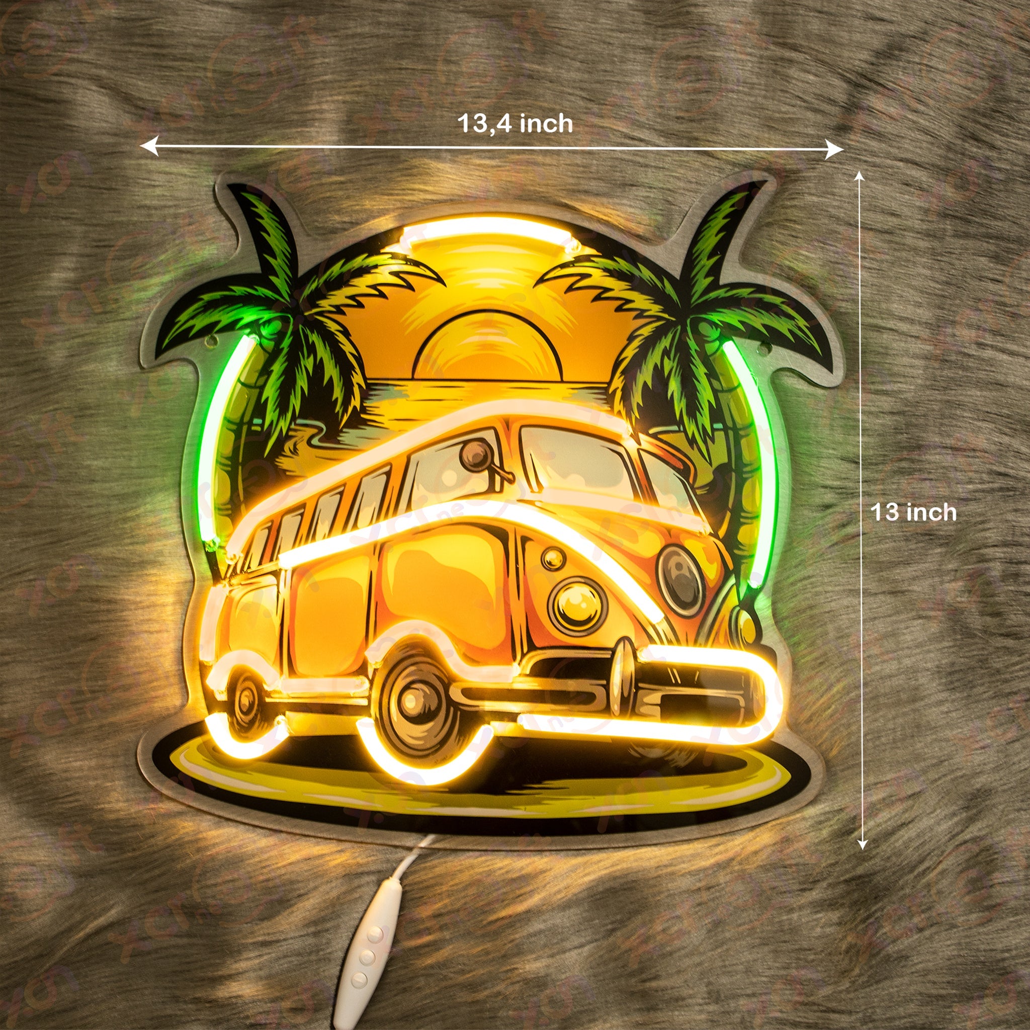 Beach Car Durable Neon Light