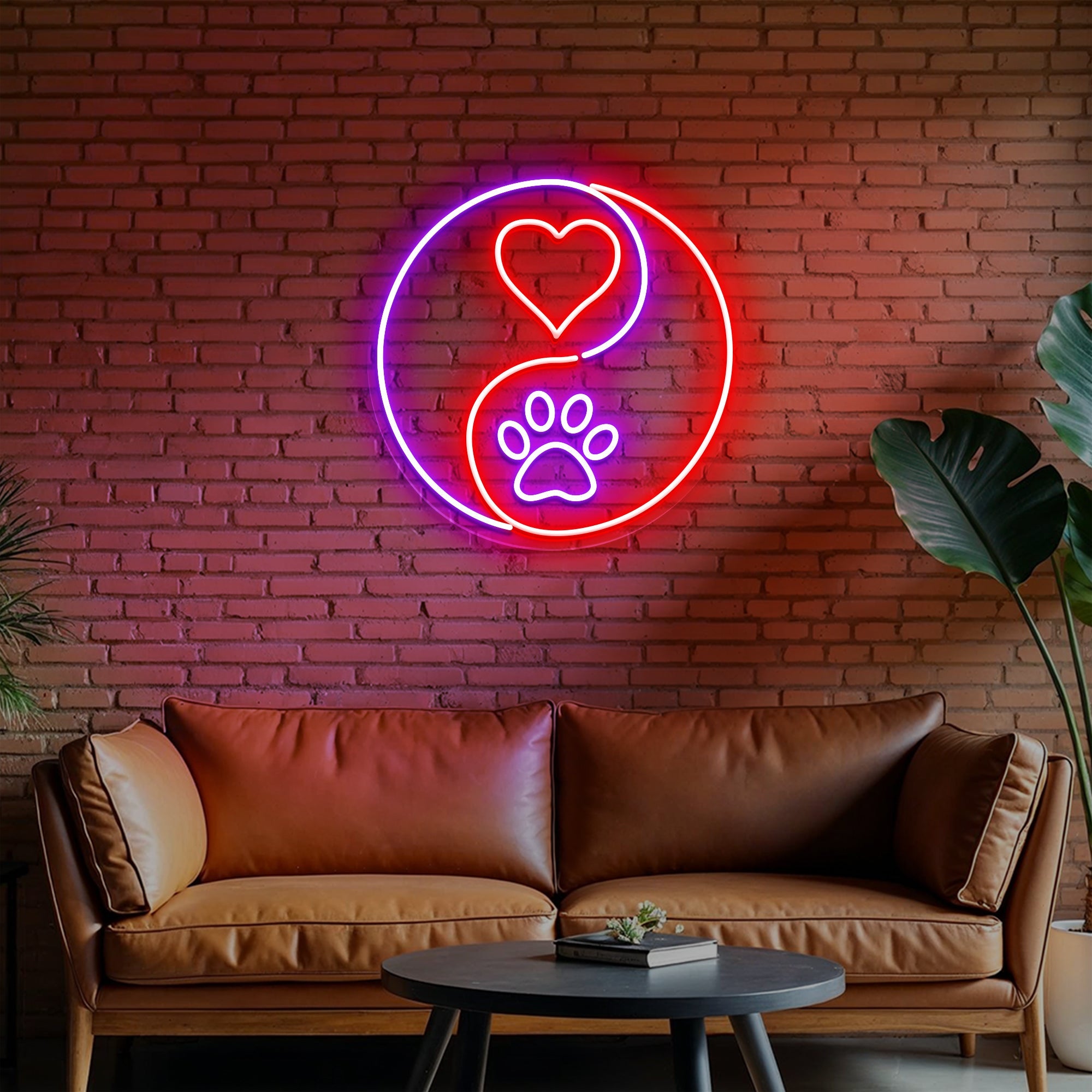 Yin Yang Pet Neon Sign